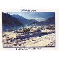 Pakistan Beautiful Postcard Winter Morning Kalam Valley